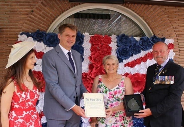 British Ambassador Presents MABS With Knox Shield Awarded by Royal British Legion