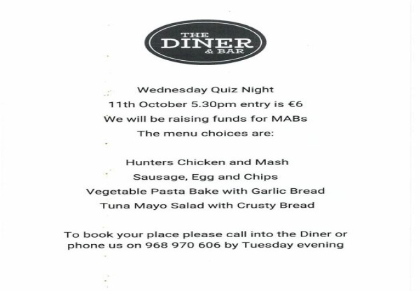 The Diner Charity Quiz