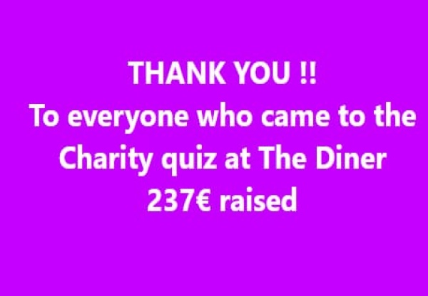 Charity Quiz at the Diner