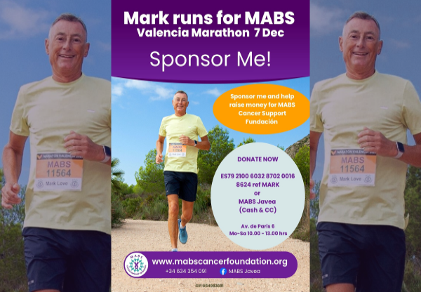 Mark Runs Valencia Marathon for MABS Cancer Support