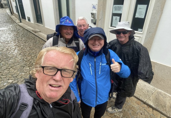 5 Members of Los Amigos de Mazarron at the start of their sponsored walk