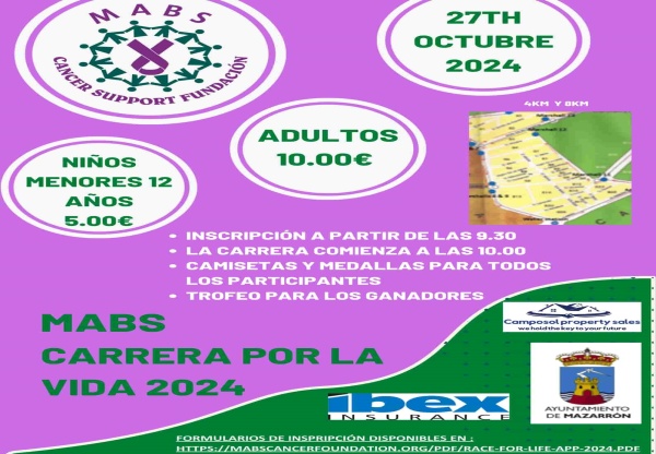 Race for Life Poster in Spanish