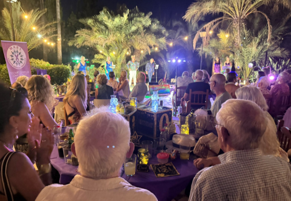 outdoor evening entertainment for MABS charity event
