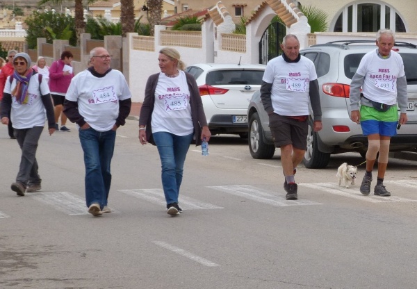 smiling walkers in Caposol race for life