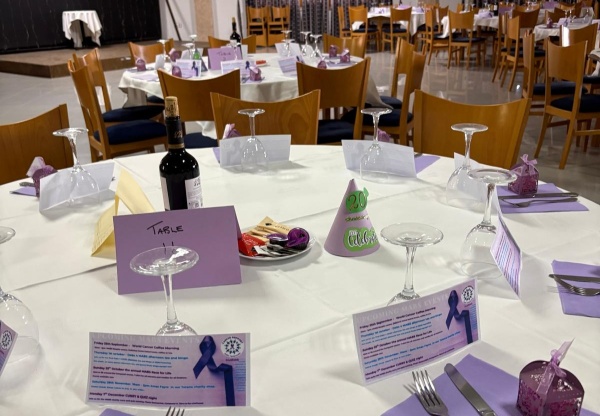 MABS Mazarrón’s 20th anniversary table decorations